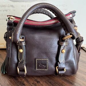Dooney & Bourke Nano Florentine Satchel in Brown T'moro